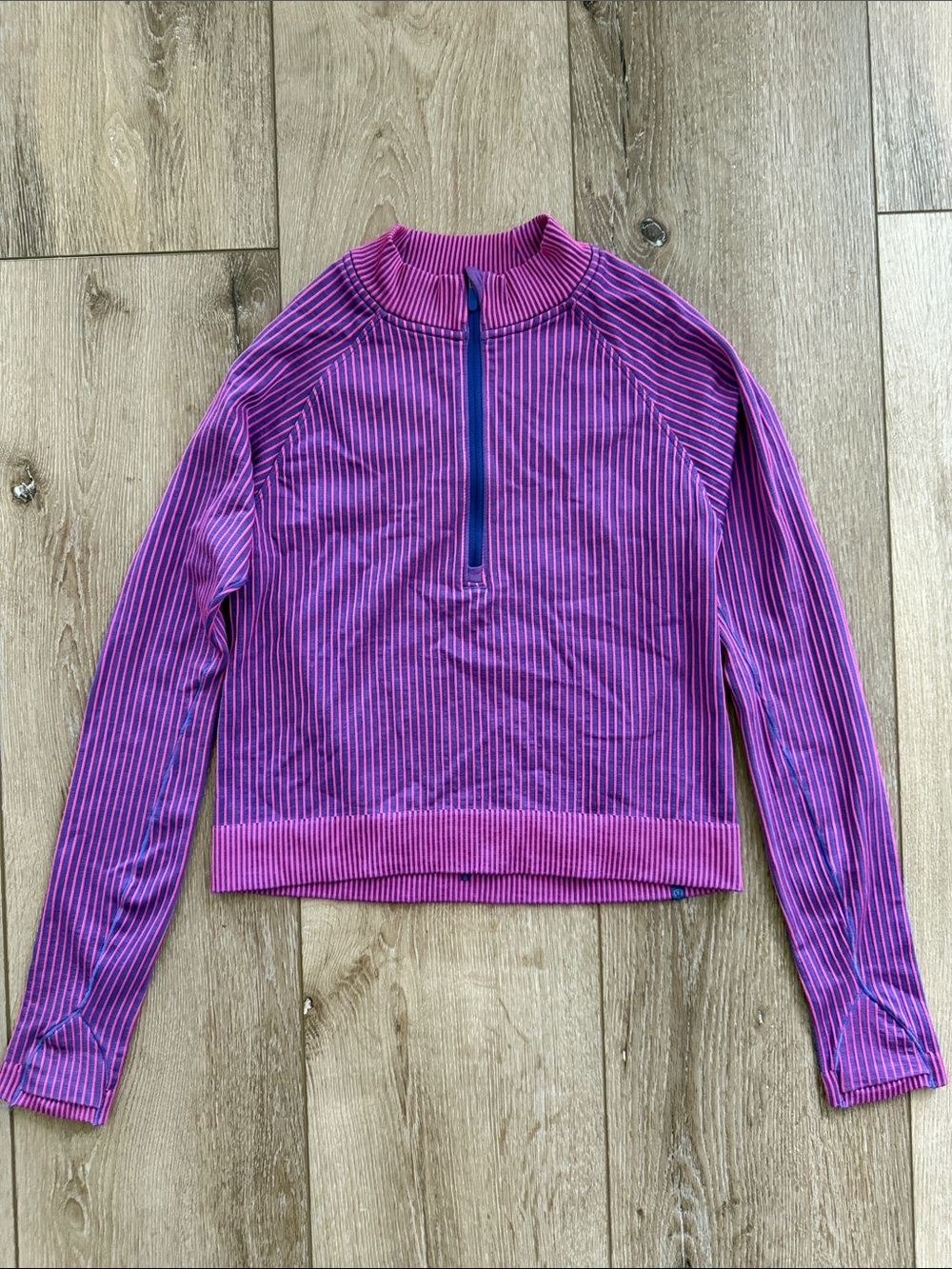 lululemon athletica Rest Less Striped Half-Zip Pullover
